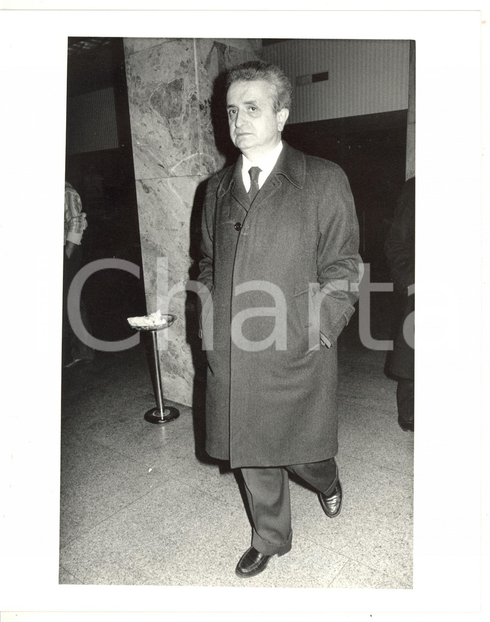 1985 ca MILANO - DC Ritratto di Vittorino COLOMBO *Foto VINTAGE 20x25 cm
