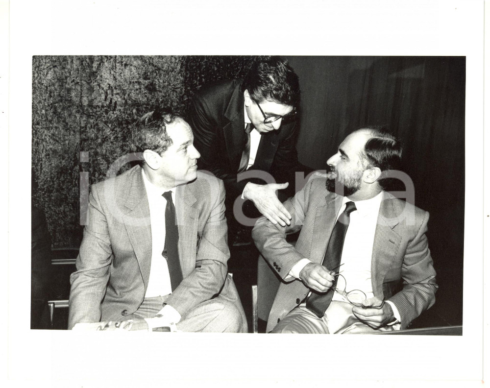 1985 ca POLITICA - DC Antonio BALLARIN Gaetano MORAZZONI Giuseppe ZOLA *Foto