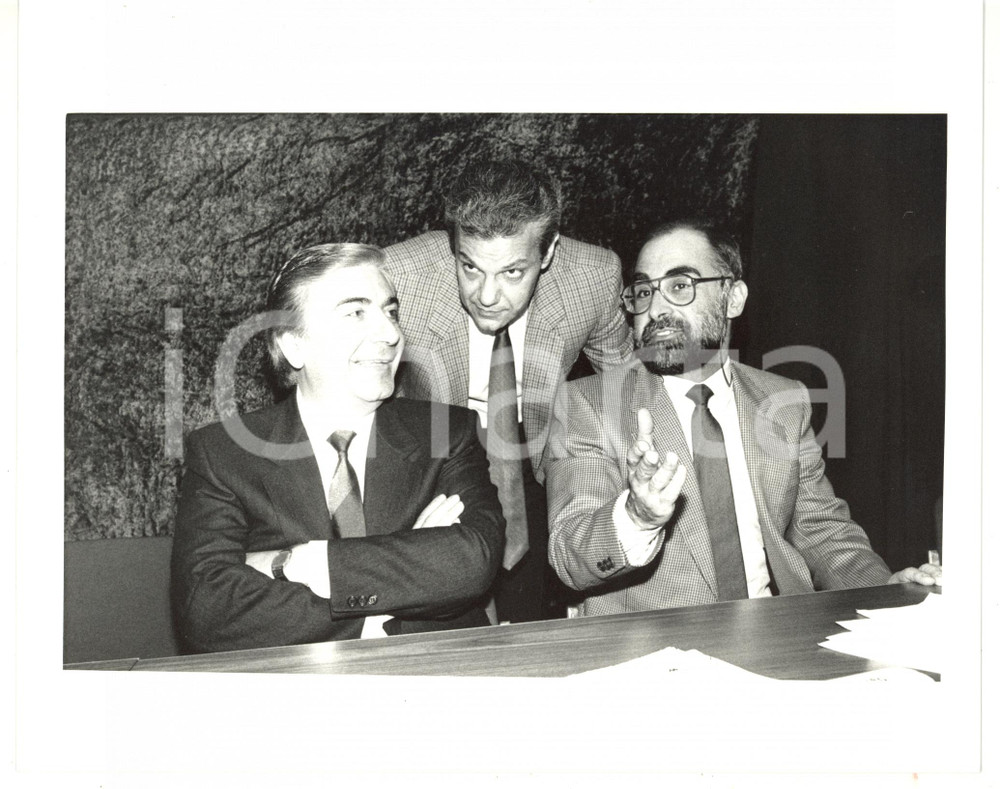 1985 ca POLITICA - DC Antonio BALLARIN Dario DI GENNARO Luigi BARUFFI *Foto