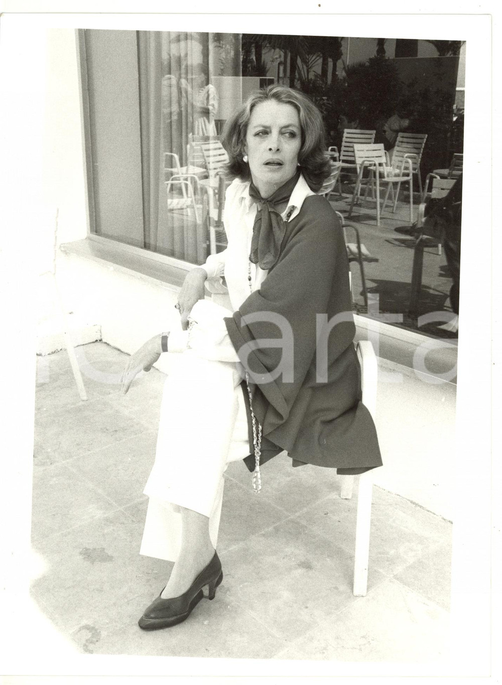 1985 ca CINEMA Ritratto dell'attrice CAPUCINE *Foto VINTAGE 18x24 cm