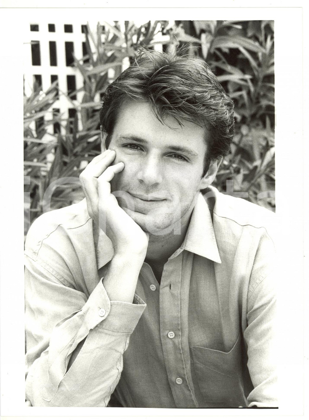 1990 ca CINEMA Ritratto dell'attore Lambert WILSON *Foto VINTAGE 18x24 cm