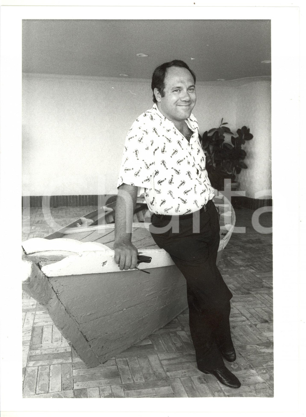 1984 CINEMA Ritratto dell'attore Carlo VERDONE *Foto VINTAGE 18x24