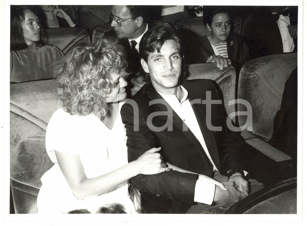 1990 ca CANNES Festival del Cinema - Eric ROBERTS con la moglie Eliza