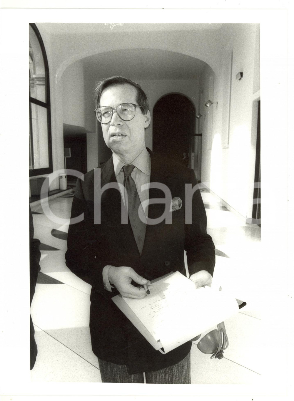 1986 MILANO Convegno POLITEIA - Ritratto di Ronald DWORKIN *Fotografia VINTAGE