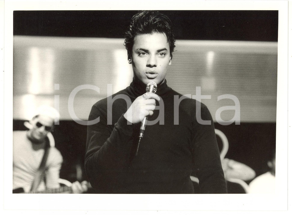 1990 ca MUSICA Ritratto del cantante inglese Nick KAMEN *Foto VINTAGE 24x18 cm