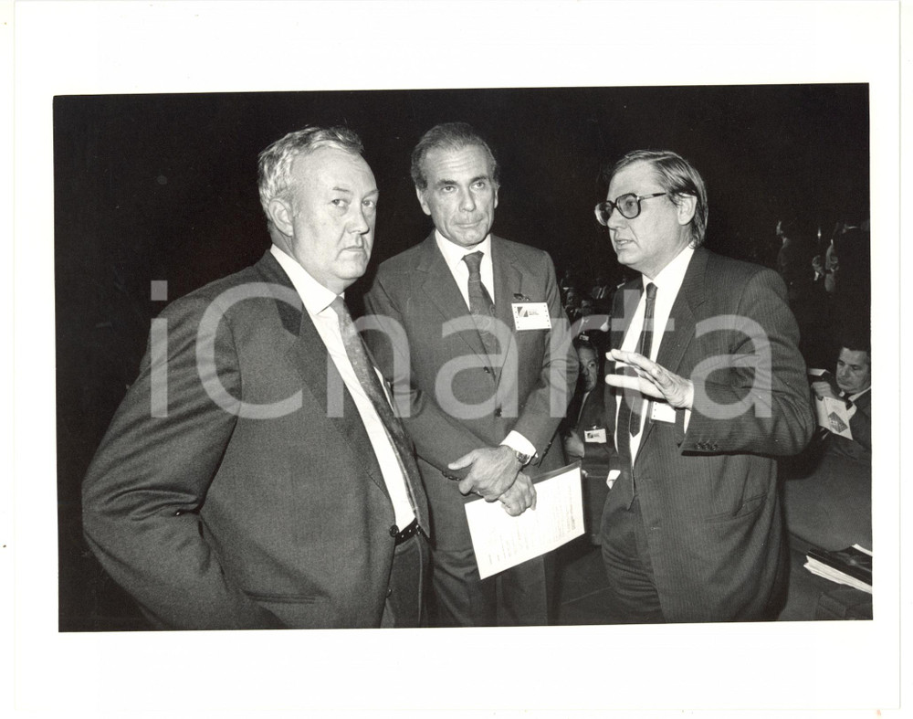 1990 ca CONFINDUSTRIA Giuseppe GAZZONI - Piero BARUCCI - Giuseppe PICHETTO *Foto