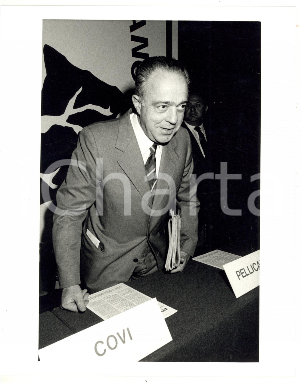 1990 ca MILANO - PRI Ritratto di Giorgio COVI *Foto VINTAGE 20x25 cm