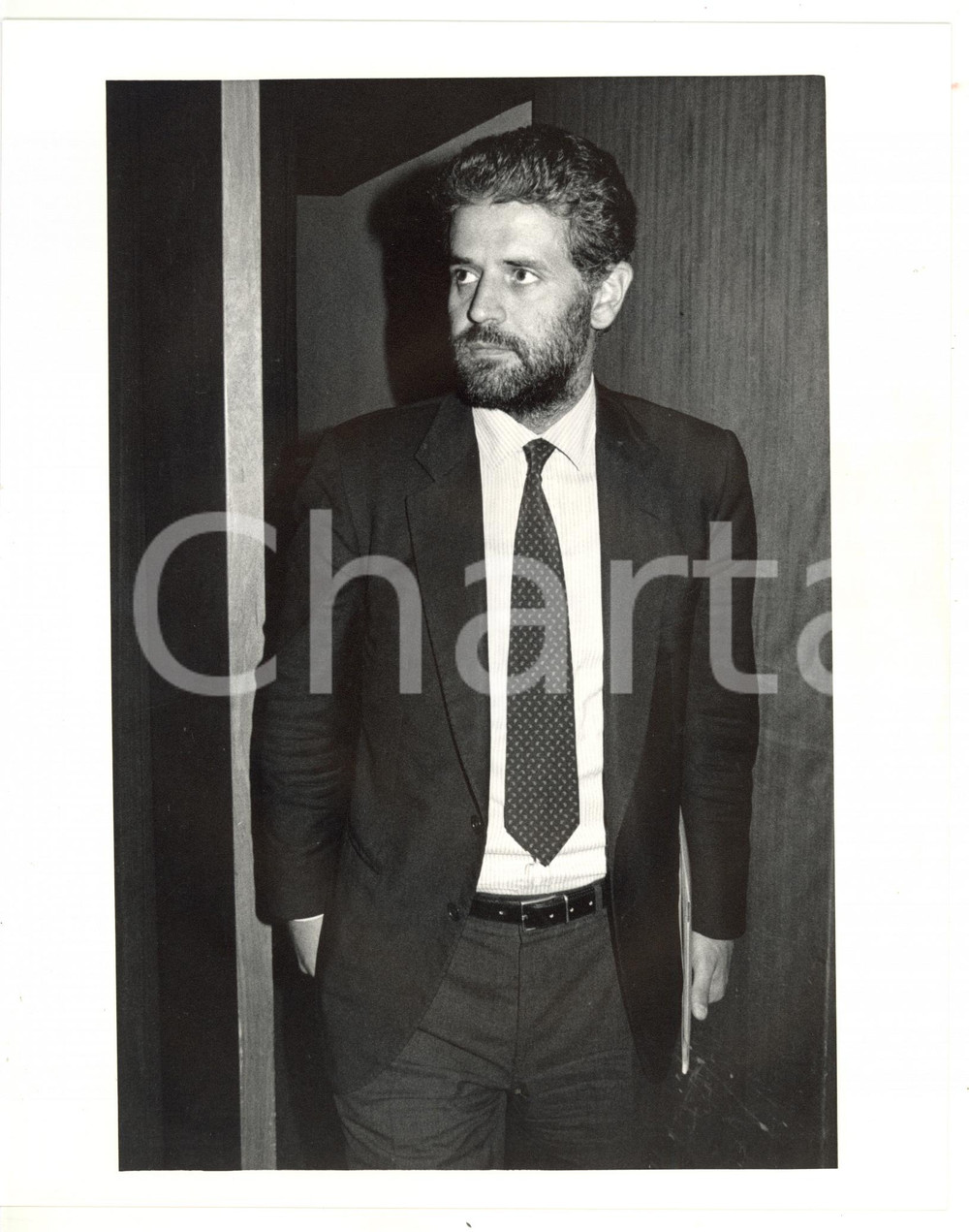 1990 ca CONFINDUSTRIA Ritratto Roberto FORMIGONI - Fotografia VINTAGE 20x25 cm