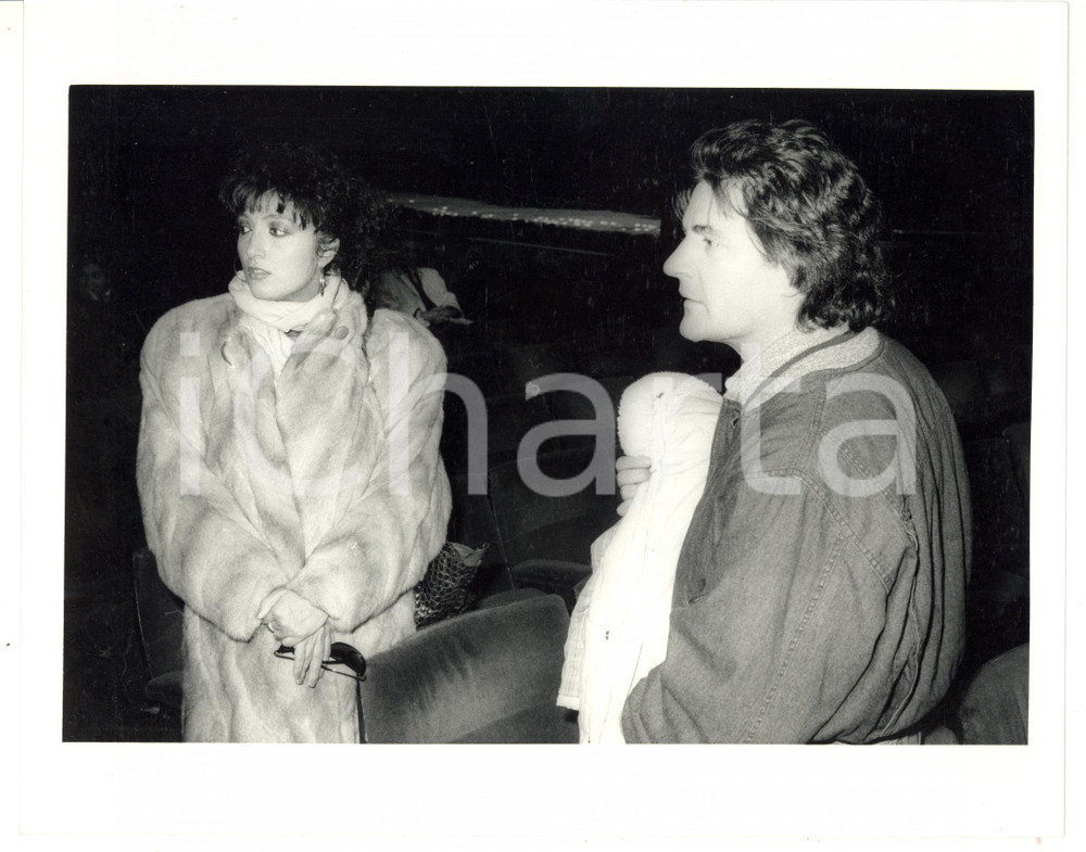 1987 FESTIVAL di SANREMO - Marcella BELLA in platea con Fausto LEALI *Foto 25x20