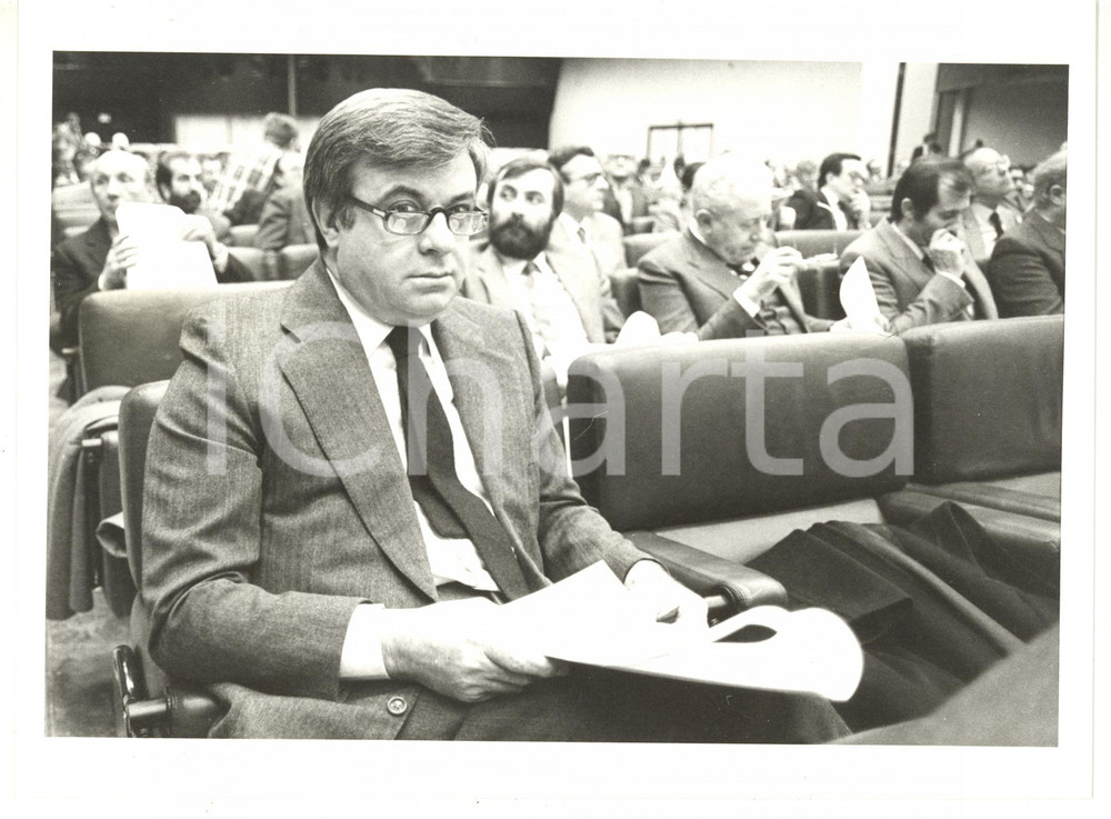 1985 ca MILANO Ritratto di Egidio CARENINI *Foto VINTAGE 24x18 cm