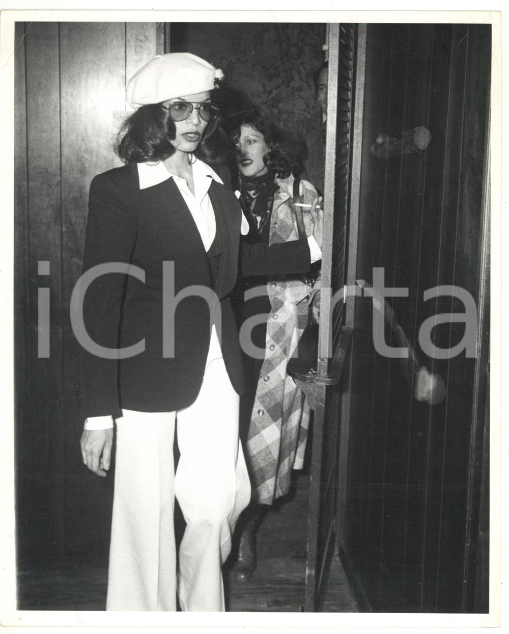 1985 ca COSTUME Ritratto dell'attrice e modella Bianca JAGGER *Foto 20x25 cm