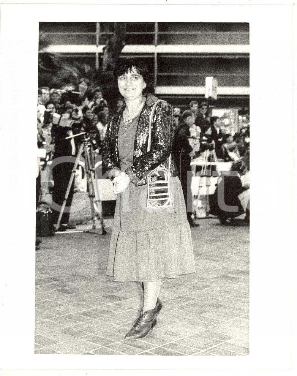 Fotografia d epoca originale 1985 ca CINEMA Ritratto della regista belga Agnés VARDA Foto 20x25 cm 1