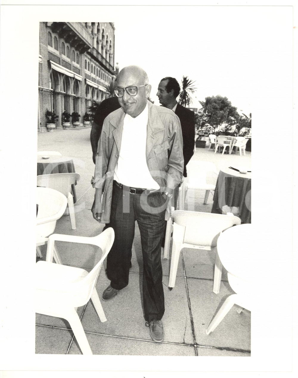 1990 ca COSTUME Ritratto del giornalista Sandro CURZI *Foto 20x25 cm