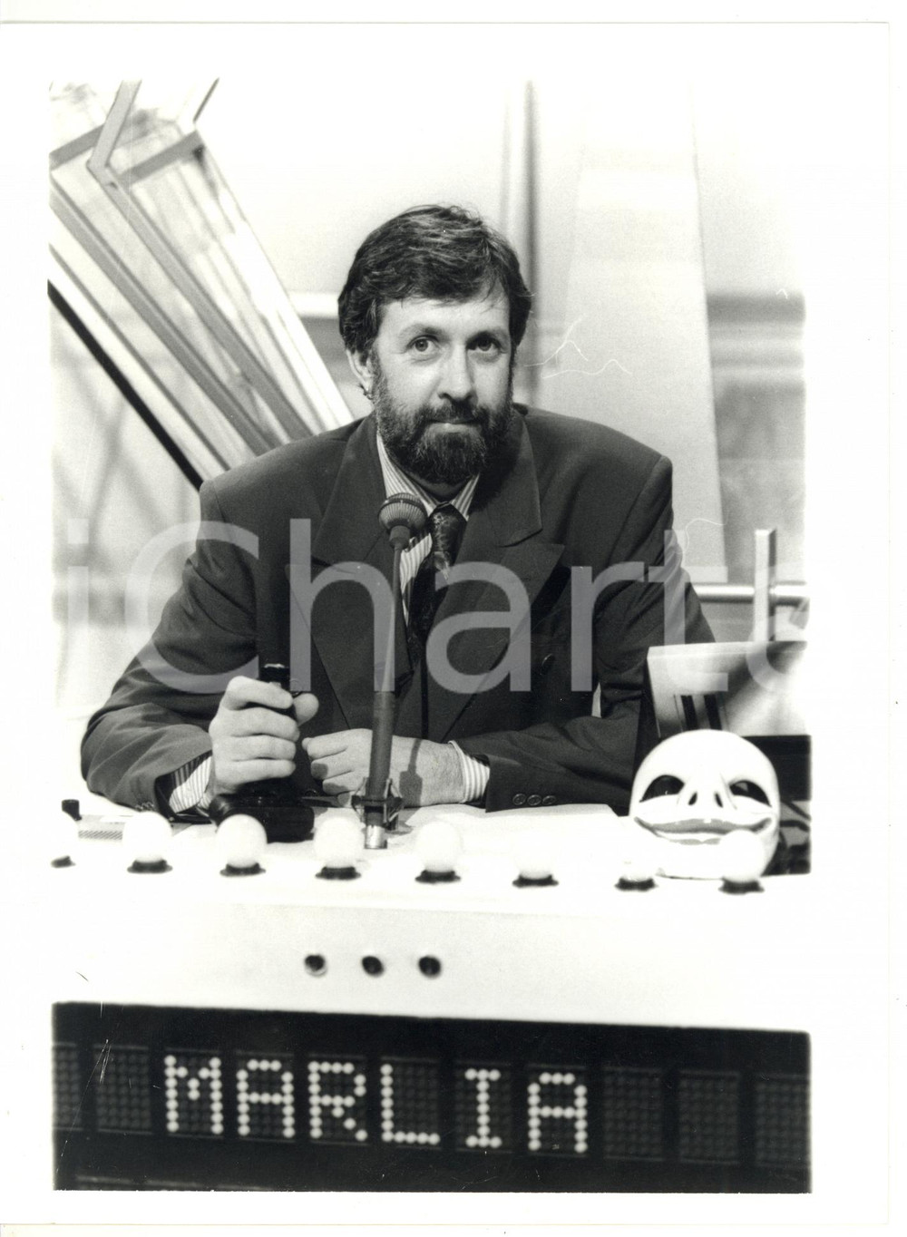 1990 ca TELEMIKE Il campione Giulio MARLIA - Foto VINTAGE 18x24 cm