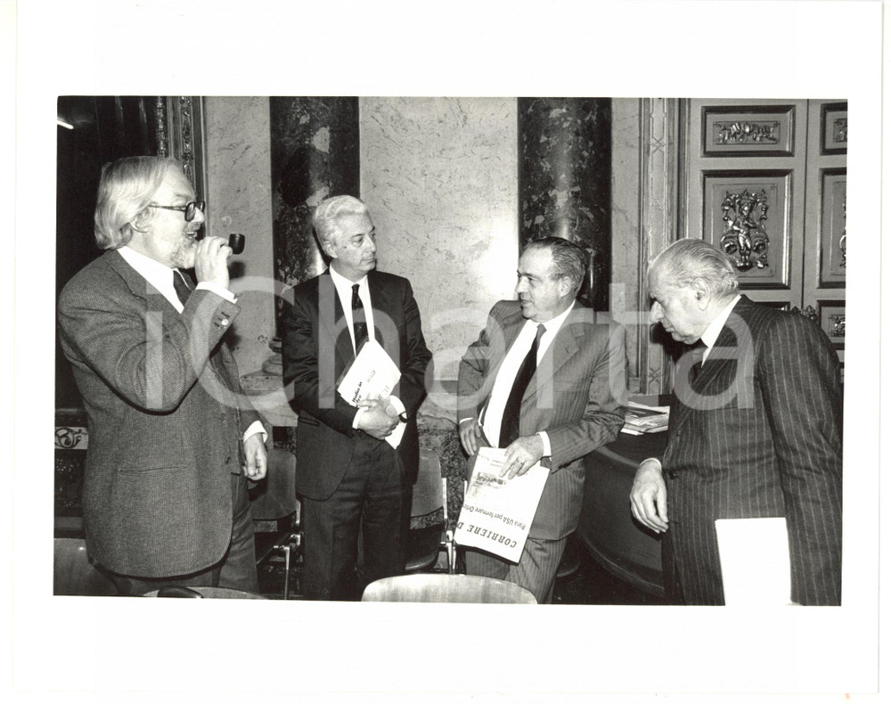 1990 ca MILANO - PRI Convegno con Giorgio COVI e Bruno VISENTINI *Foto 25x20 cm