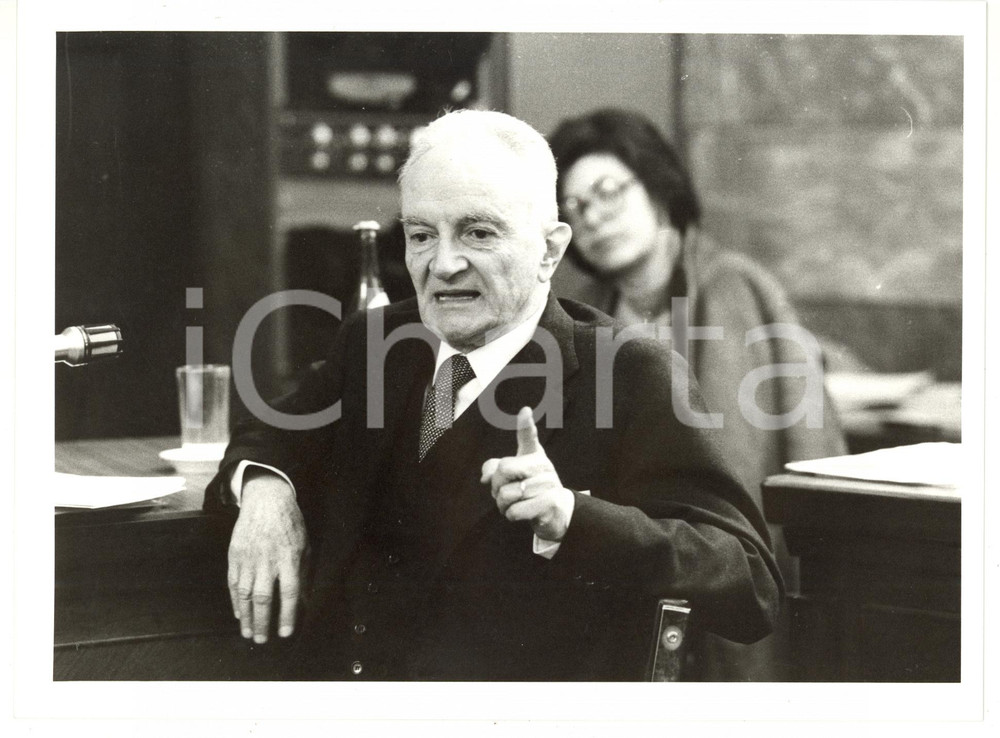 1985 ca MILANO Processo AMBROSOLI - Michele SINDONA in tribunale *Foto 24x18 cm