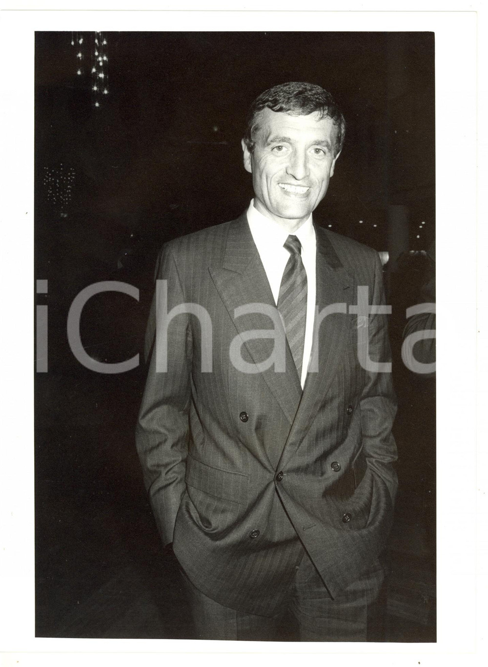 Fotografia d epoca originale 1986 VENEZIA Mostra del CINEMA  Ritratto di FranÃ§ois LEOTARD  Foto 18x24 cm 1