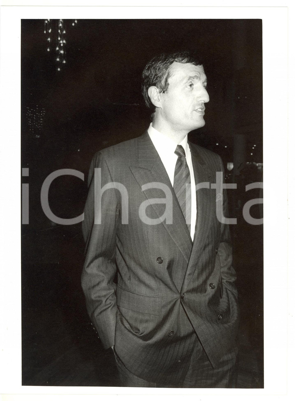 1986 VENEZIA Mostra del CINEMA - Ritratto di François LEOTARD - Fotografia 18x24