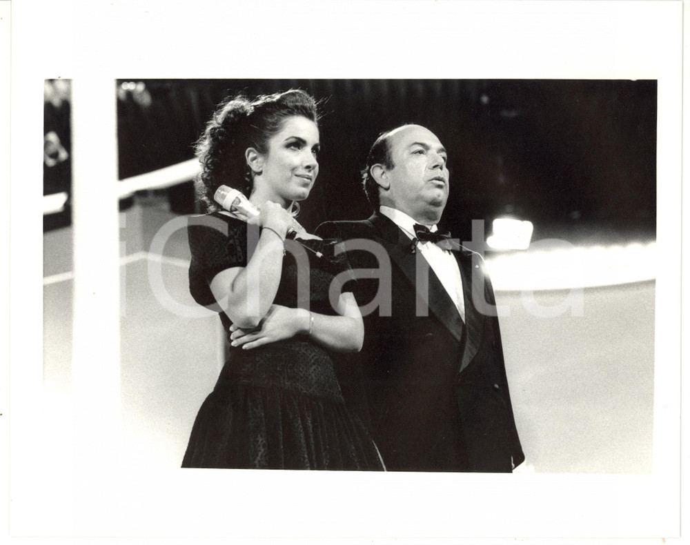 1988 SAINT VINCENT ESTATE Lino BANFI con la figlia Rosanna sul palco - Foto