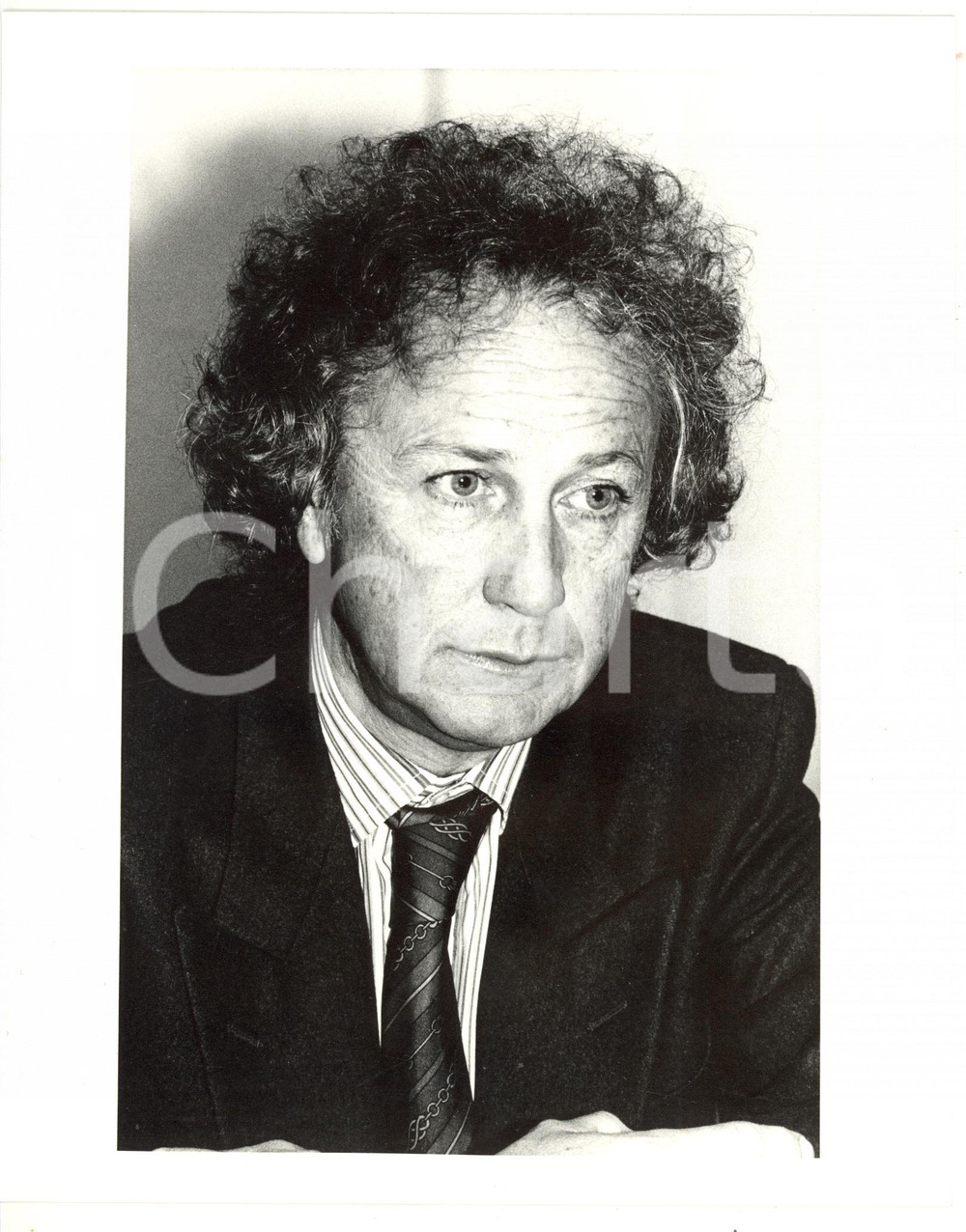 1985 ca MILANO Ritratto del professor Carlo Maria GUERCI *Foto VINTAGE 20x25 cm 