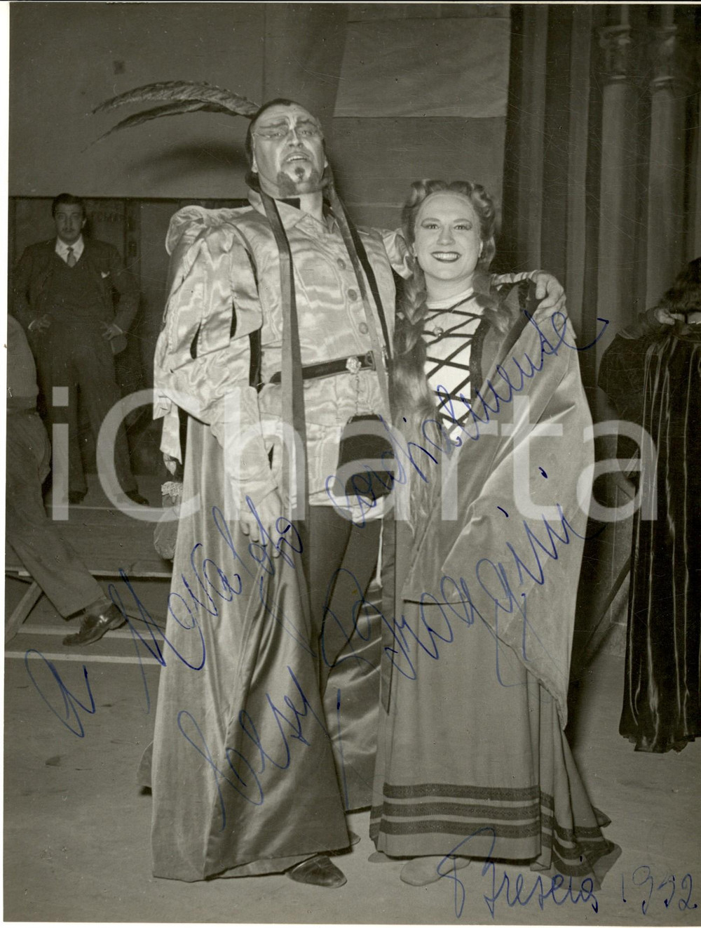 1952 BRESCIA LIRICA - Soprano Cesy BROGGINI - Foto con autografo 18x24 cm