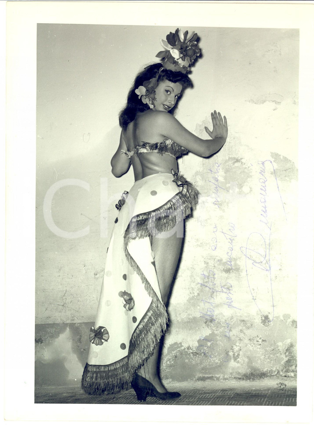 1955 ca BRESCIA LIRICA "Carmen" Ballerina Anna Maria BRUNO - Foto con autografo