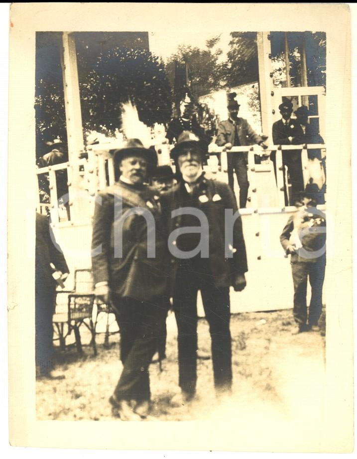 1908 COSTUME Ex ufficiali a un evento pubblico *Foto VINTAGE AMATEUR 9x11 cm