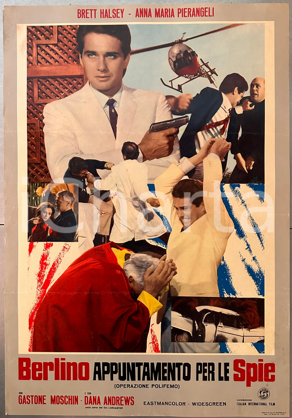 1965 Brett HALSEY Anna Maria PIERANGELI "Berlino - appuntamento per le spie"