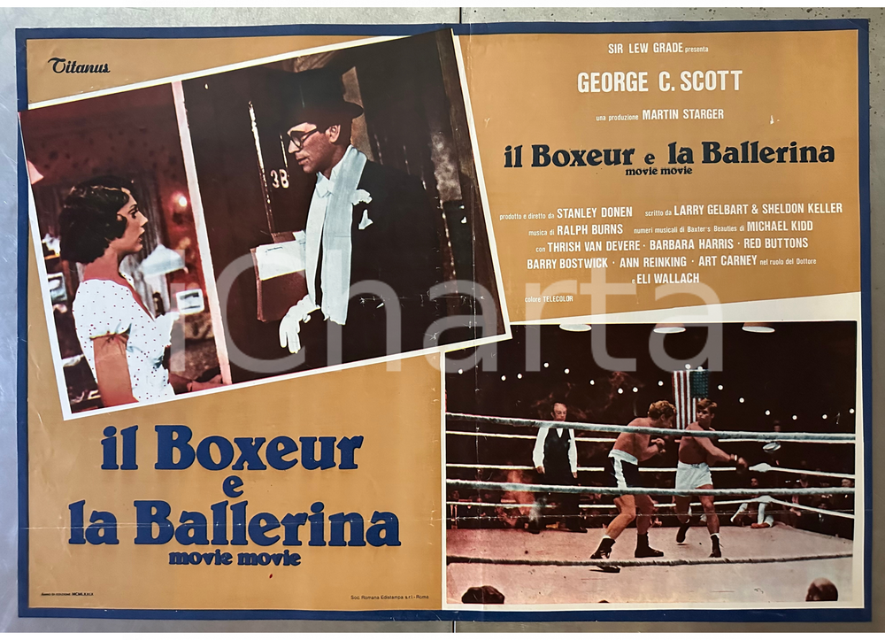 Materiale cinematografico d’epoca 1979 George C. SCOTT Thrish VAN DEVERE Il boxeur e la ballerina 1 Fotobusta 1
