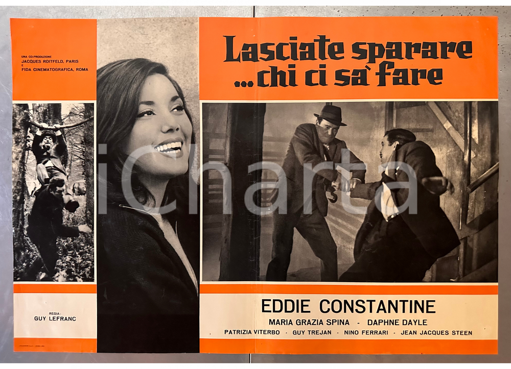 1964 G. LEFRANC "Lasciate sparare...chi ci sa fare" Maria Grazia SPINA Fotobusta