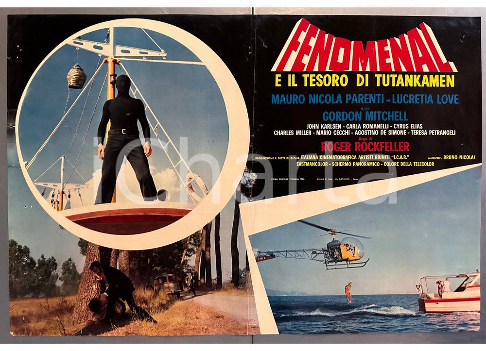 Materiale cinematografico d’epoca 1968 Ruggero DEODATO Fenomenal e il tesoro di Tutankamen  Manifesto 1