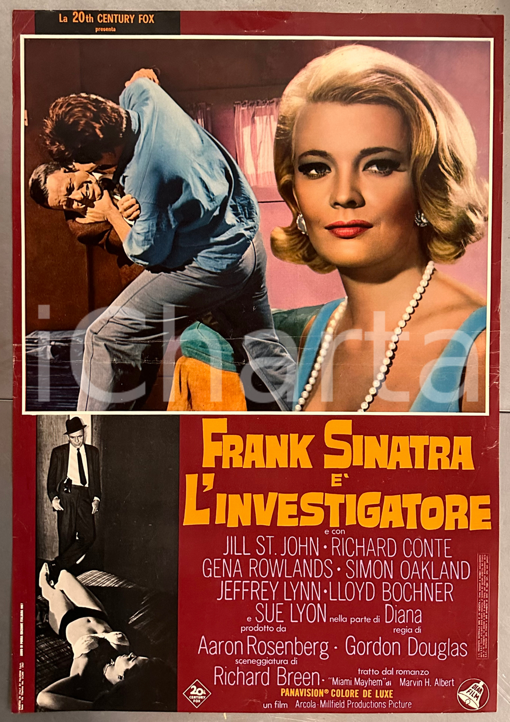 1967 Frank SINATRA Jill ST. JOHN Sue LYON "L'investigatore" - Fotobusta