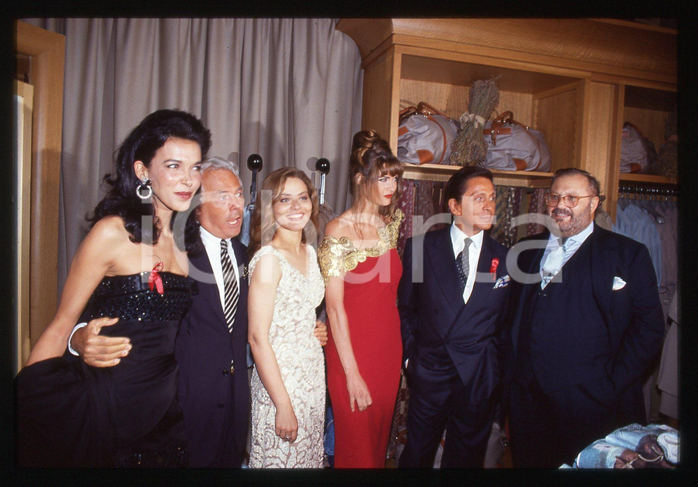 Giorgio ARMANI Ornella MUTI Carol ALT - MILANO 1992 * 35 mm vintage slide 4