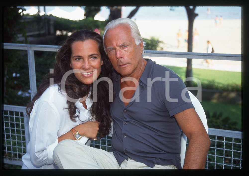 Giorgio e Roberta ARMANI - FESTIVAL CINEMA VENEZIA 1999 * 35 mm vintage slide 18