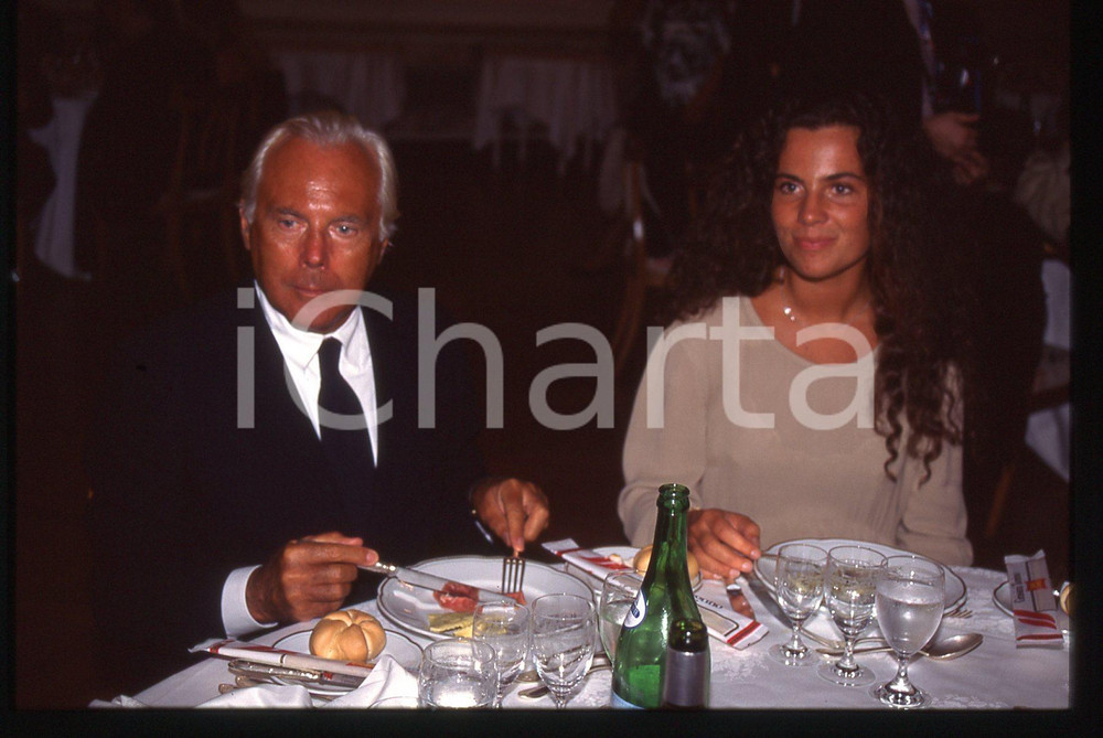 Giorgio e Roberta ARMANI - FESTIVAL CINEMA VENEZIA 1999 * 35 mm vintage slide 28