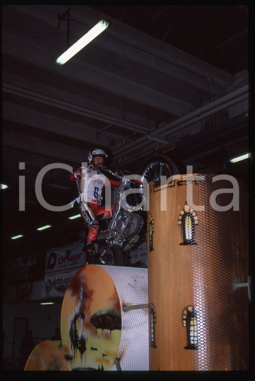 MOTOCLUB LAZZATE - Campionato TRIAL INDOOR - MILANO 2000 35 mm vintage slide 61