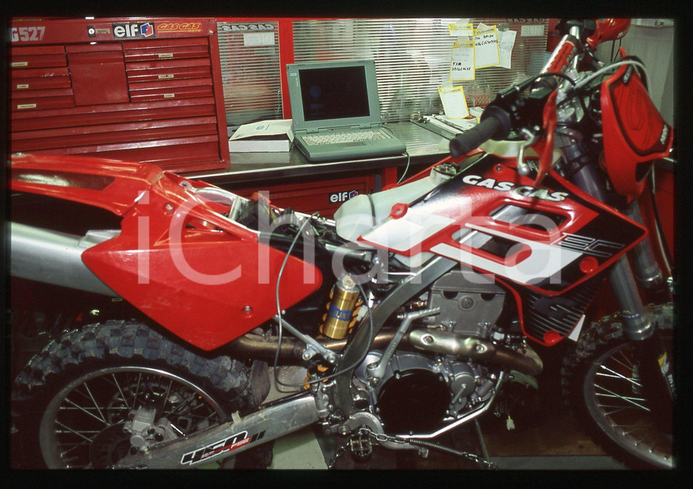 GAS GAS motocicletta TRIAL Iniezione a gas - MOTORI 2000 ca 35 mm vintage slide