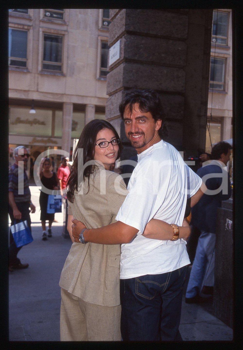 Valerio STAFFELLI e Matilde ZARCONE - MILANO 1995 ca 35 mm vintage slide 4