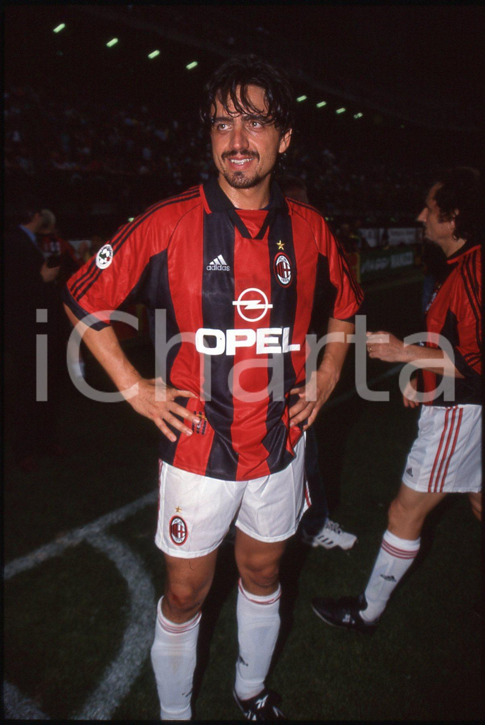 Valerio STAFFELLI a SAN SIRO maglia AC MILAN MILANO 1995ca 35 mm vintage slide 3