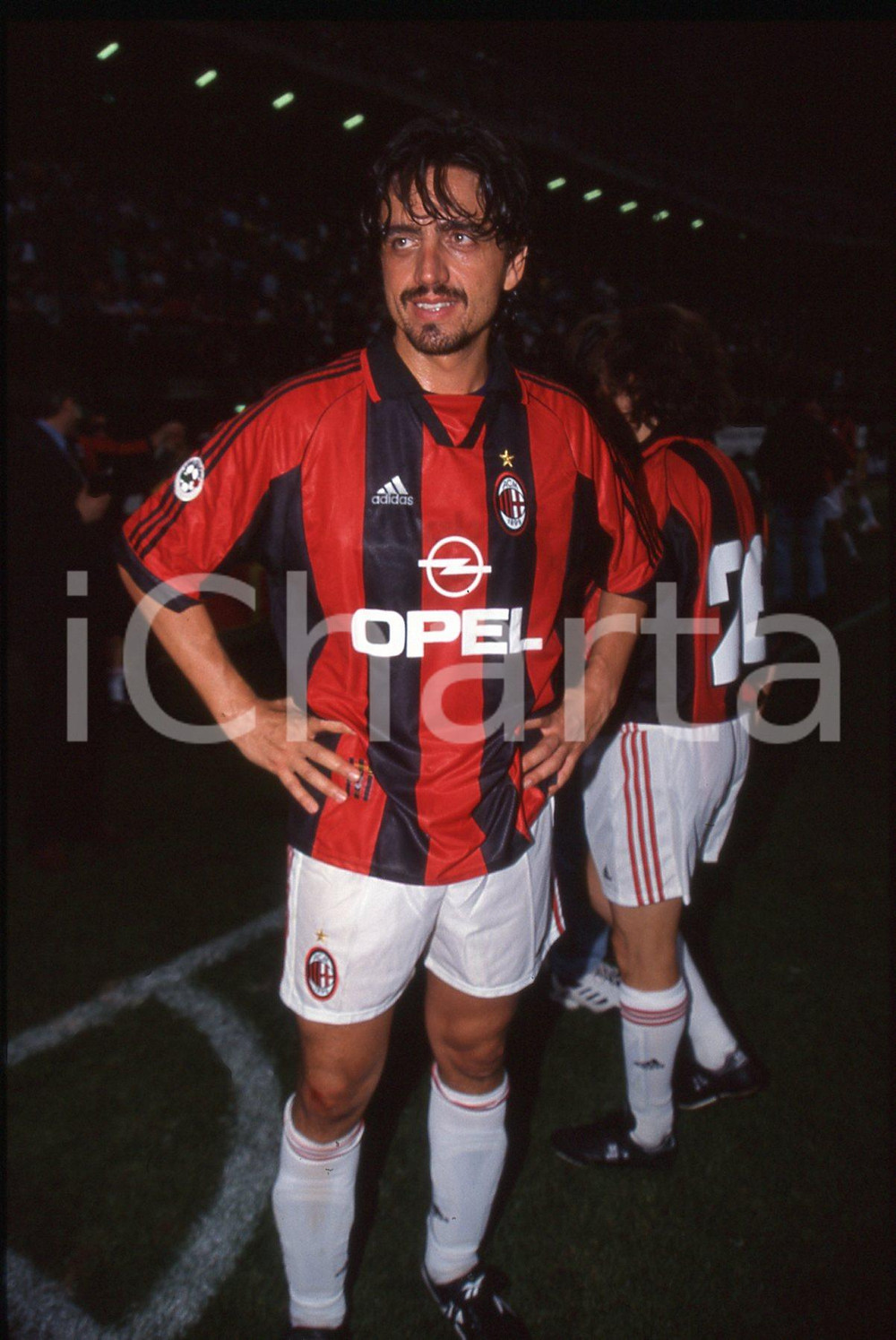 Valerio STAFFELLI a SAN SIRO maglia AC MILAN MILANO 1995ca 35 mm vintage slide 4