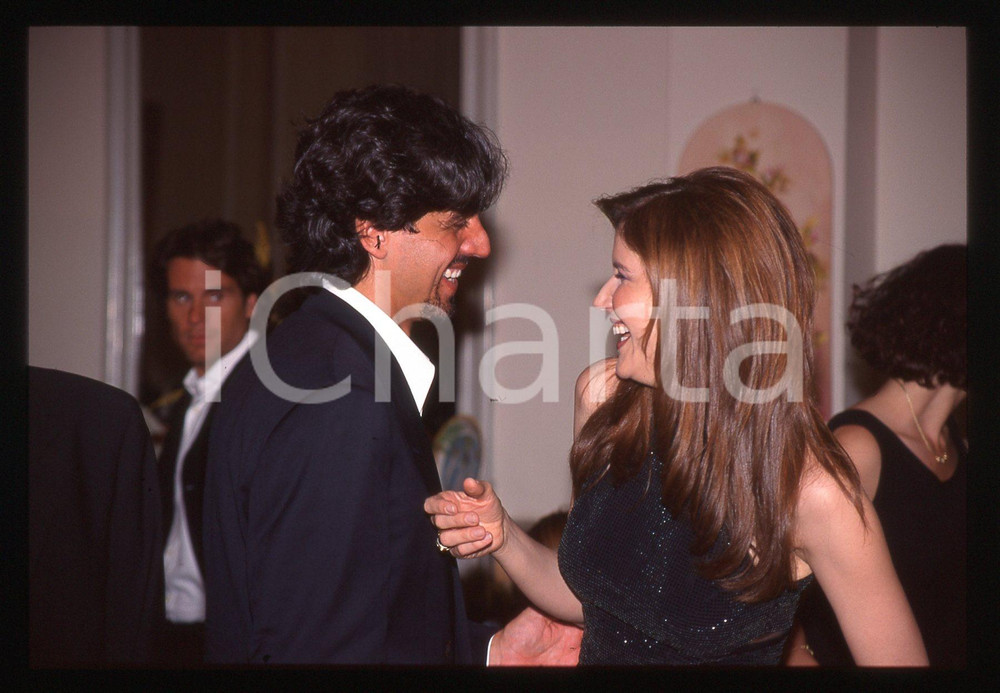 Valerio STAFFELLI e Melba RUFFO - COSTUME 1995 ca 35 mm vintage slide