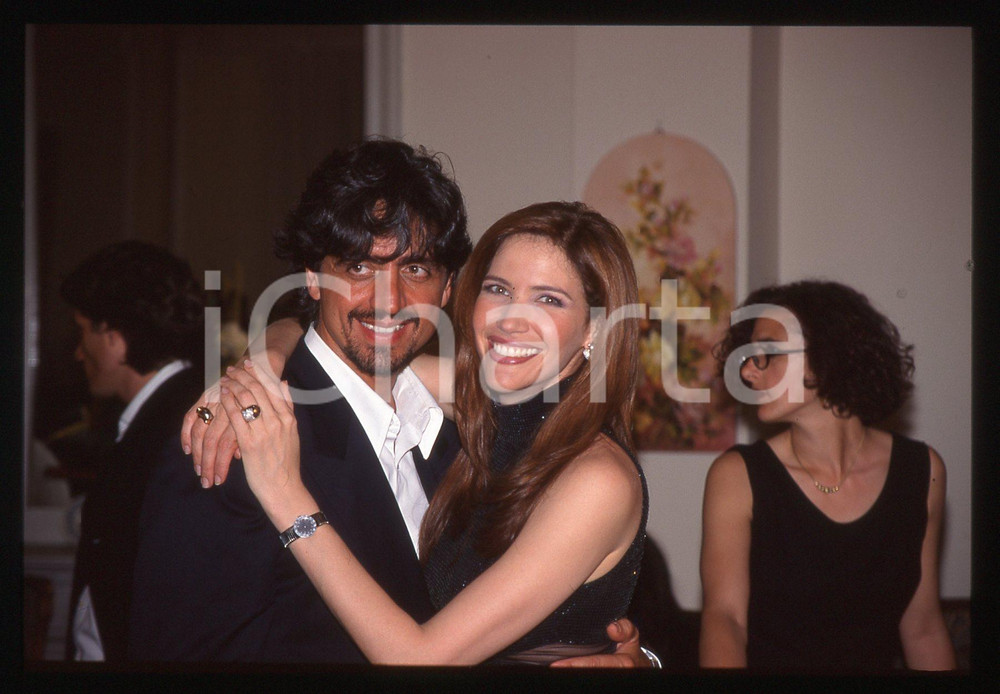 Valerio STAFFELLI e Melba RUFFO - COSTUME 1995 ca 35 mm vintage slide 3