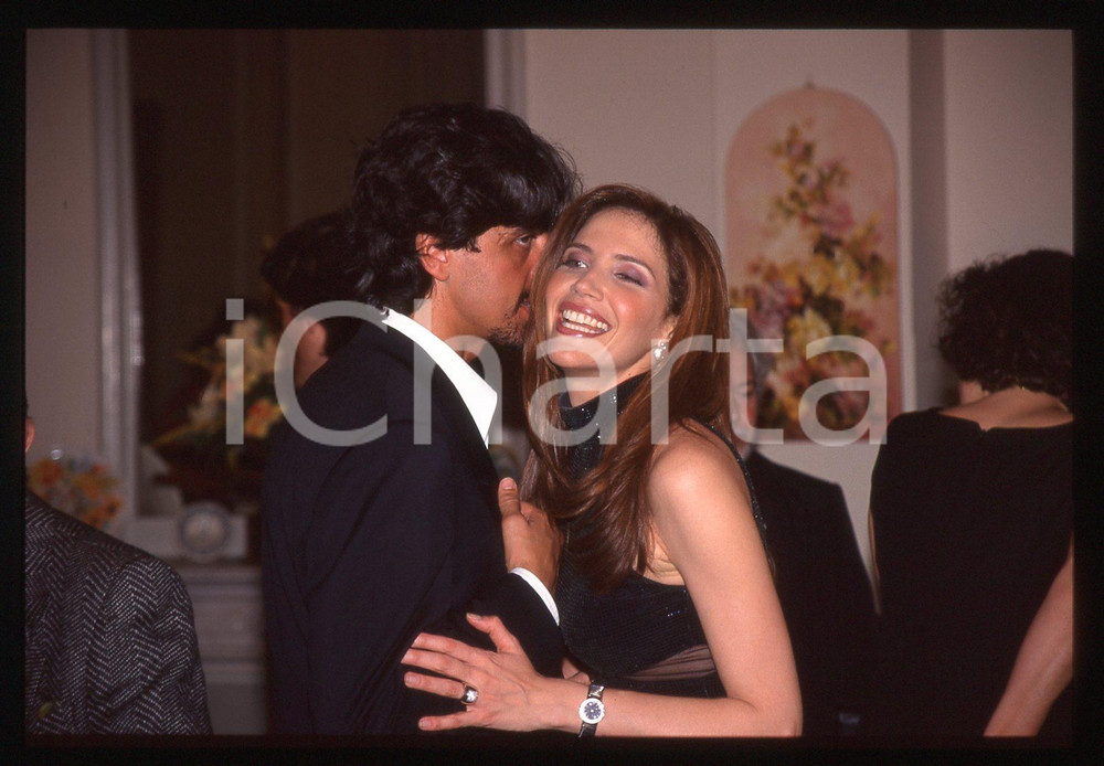 Valerio STAFFELLI e Melba RUFFO - COSTUME 1995 ca 35 mm vintage slide 4