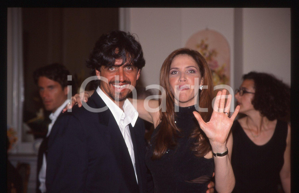 Valerio STAFFELLI e Melba RUFFO - COSTUME 1995 ca 35 mm vintage slide 6