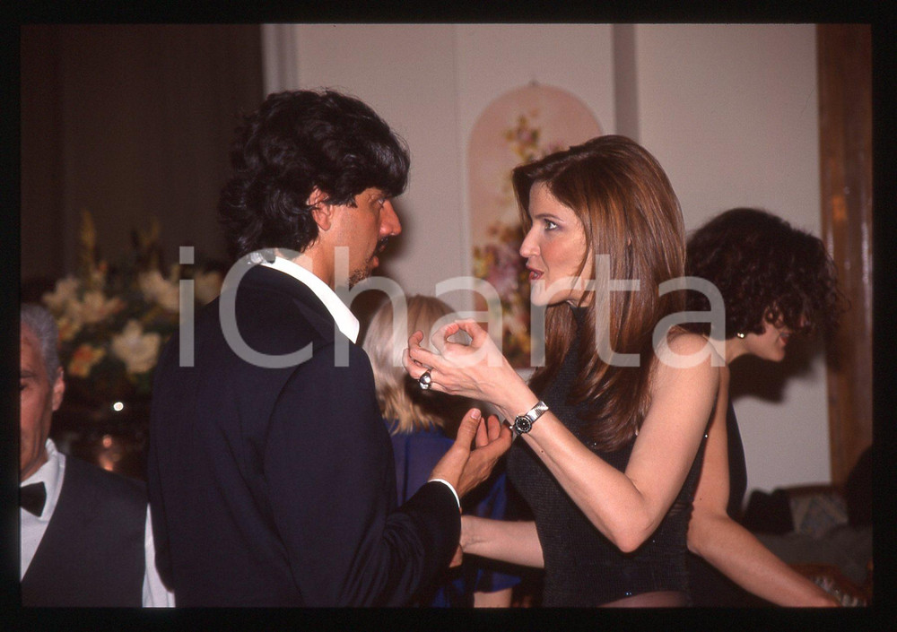 Valerio STAFFELLI e Melba RUFFO - COSTUME 1995 ca 35 mm vintage slide 8