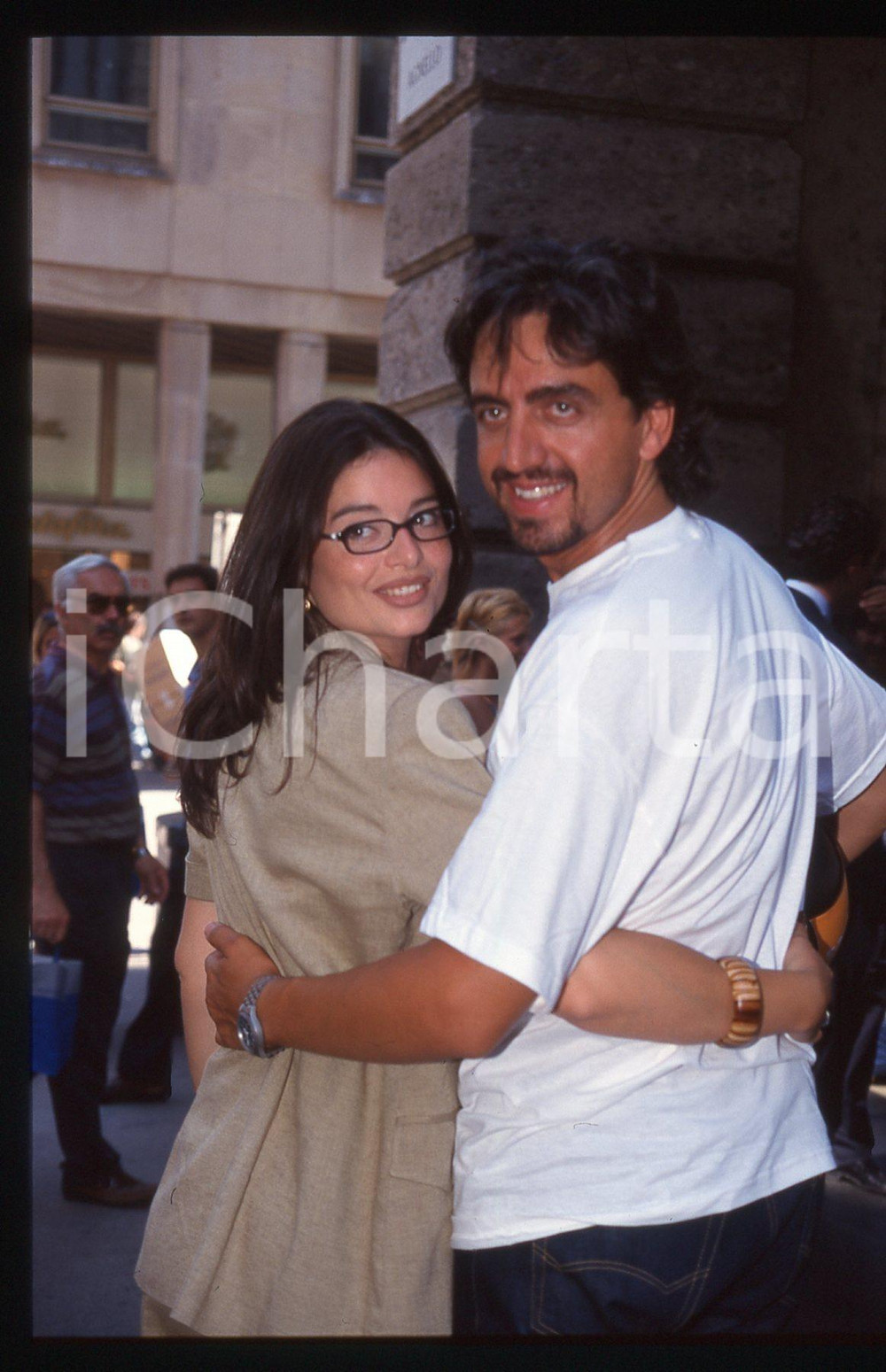Valerio STAFFELLI e Matilde ZARCONE - MILANO 1995 ca 35 mm vintage slide 8