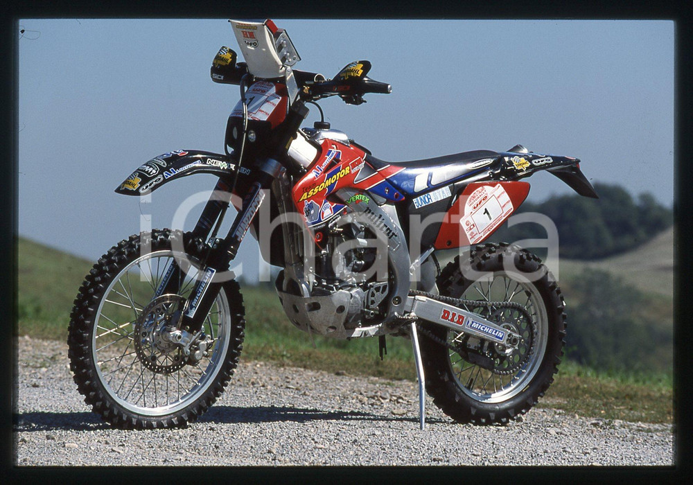 HONDA ASSOMOTOR CRF RALLY - MOTO CROSS 2003 35 mm vintage slide