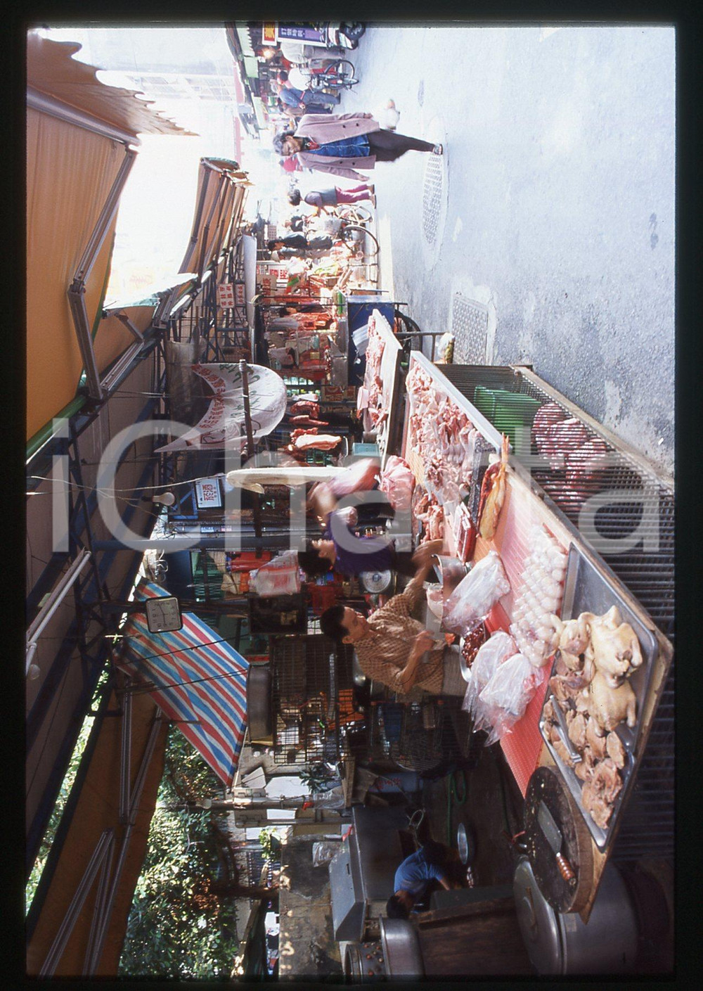 Meat market - TAIPEI 1989 35 mm vintage slide