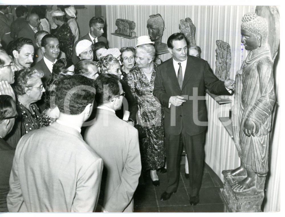 1958 TORINO Palazzo Madama - Inaugurazione mostra arte del GANDHARA *Foto 18x13