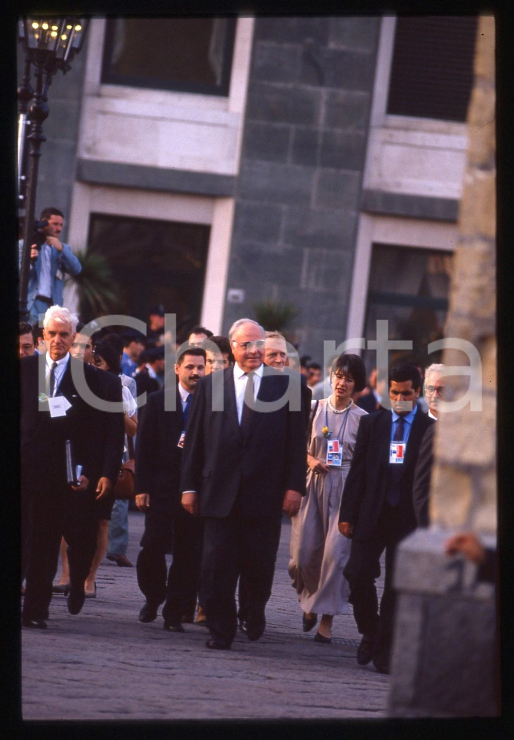 35mm vintage slide* 1990 ca ITALIA Helmut KOHL ritratto del cancelliere CDU (6)